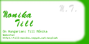 monika till business card
