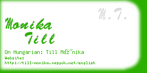 monika till business card